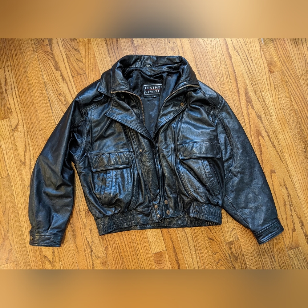 Vintage Leather Limited Bomber jacket